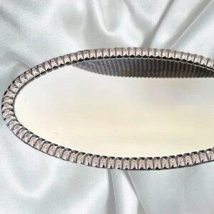 Stunning Mirror vanity tray with glass crystals surrounding the mirror